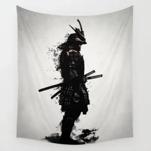 Armored Samurai Wall Tapestry