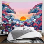 Japanese Wave Wall Tapestry