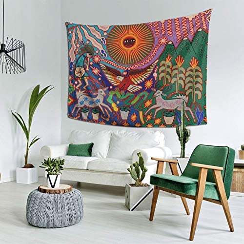 mainimage3Tapisserie-murale-Oaxaca-Tribal-d-coration-pour-chambre-coucher-salon-style-boh-me Mexican Tapestry Wall Hanging