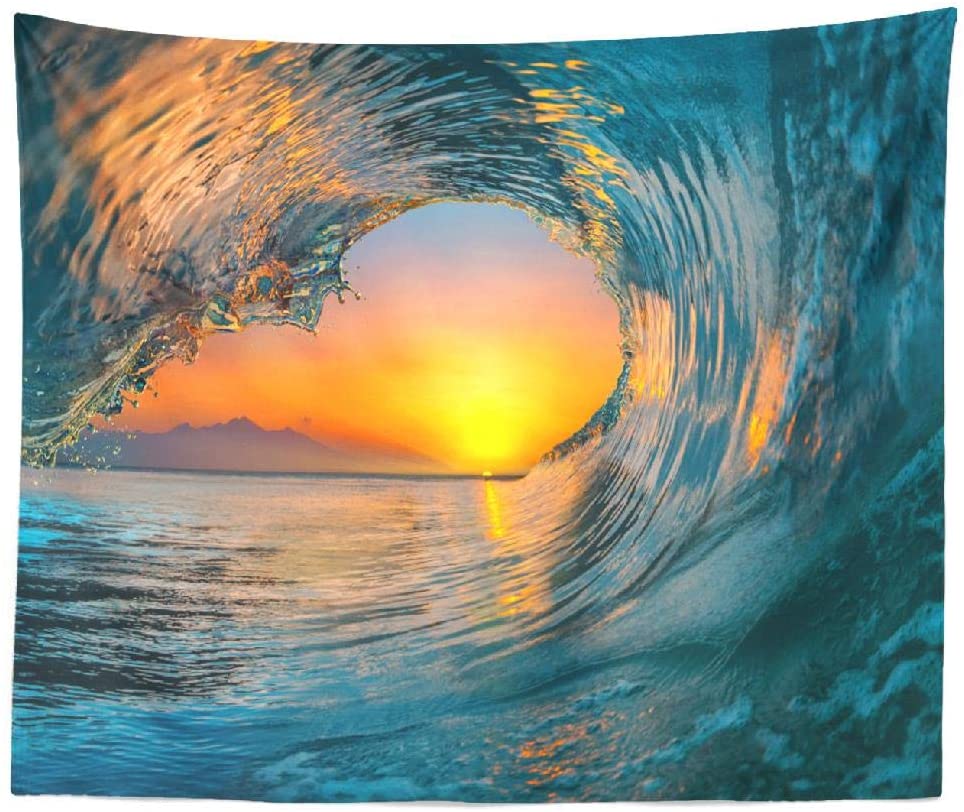 variantimage0decoration-chambre-decoration-chambre-femme-boheme-deco-Tapisserie-de-mer-au-coucher-du-soleil-tenture-murale Ocean Tapestry Wall Hangings