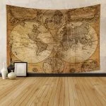 Globe Map Wall Tapestry
