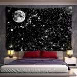 Moon And Stars Wall Tapestry
