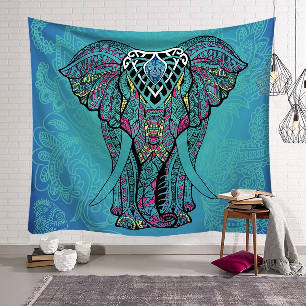 variantimage1Tapisserie-suspendue-en-forme-d-l-phant-tapis-de-Yoga-d-coration-murale-indienne-pour-chambre (1) Indian Elephant Wall Tapestry