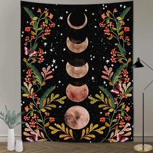 Moon Phases Wall Tapestry